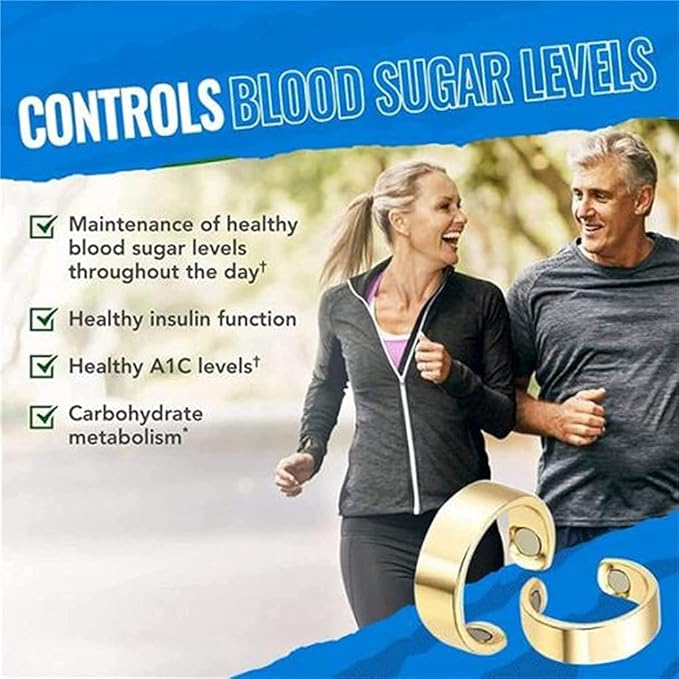 Blood Sugar Control Ring, Magnetic Therapy Ring, Copper Magnet Rings - product photo 3