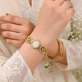 Boho Statement Jewelry Watch - Women Vintage Gold Plated Tassel Bracelet | - product photo 1