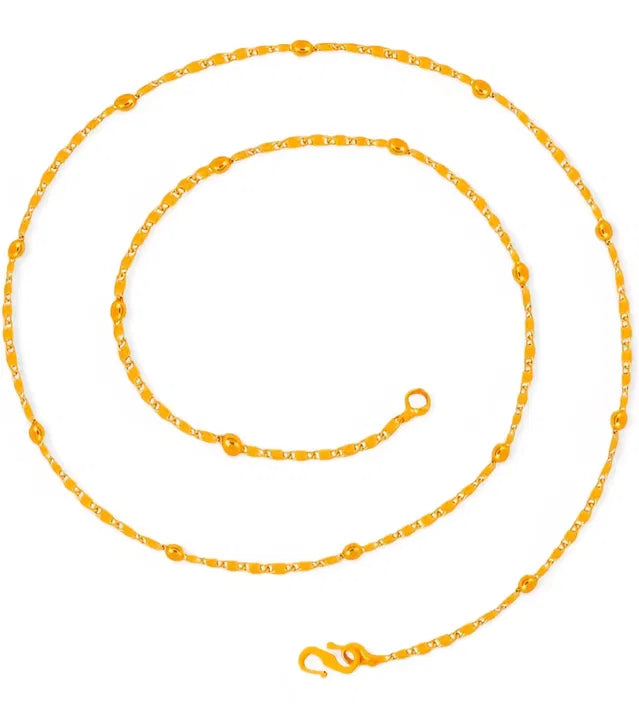 Womens Artificial ballchain necklace long length in metal F9 quality - product photo 2