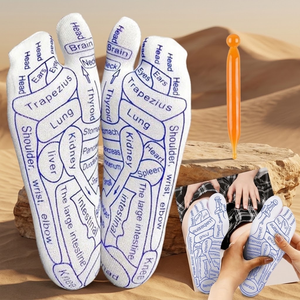 Acupressure Reflexology Socks with Stick | Pack of 1